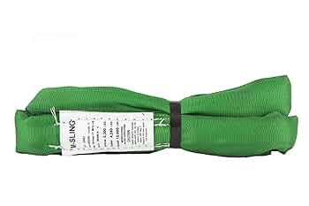 お安く!⭕️All-round◎7inch Lift-All EN60X8 Tuflex Polyester Endless Roundsling, Green
